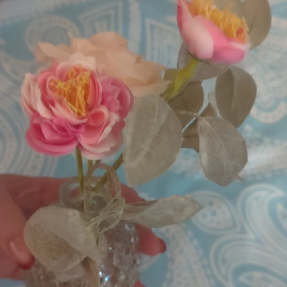 Artificial Flowers in Vase